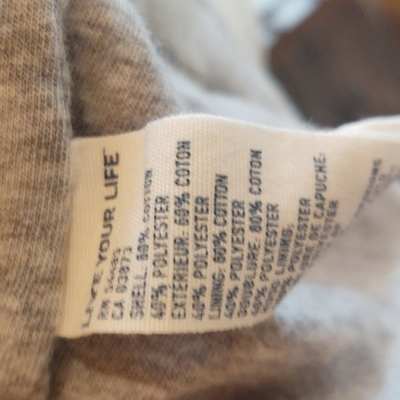 American Eagle Gray Eagle Fleece Jacket Sz L - Picture 8 of 8